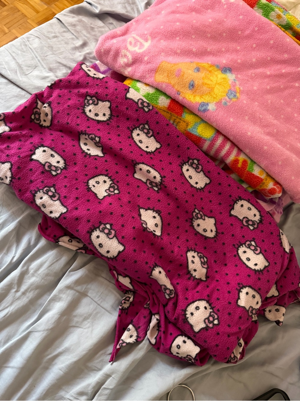 Hello Kitty Pink Fleece throw blanket